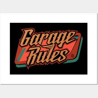 Garage Rules Oil vintage custom Posters and Art